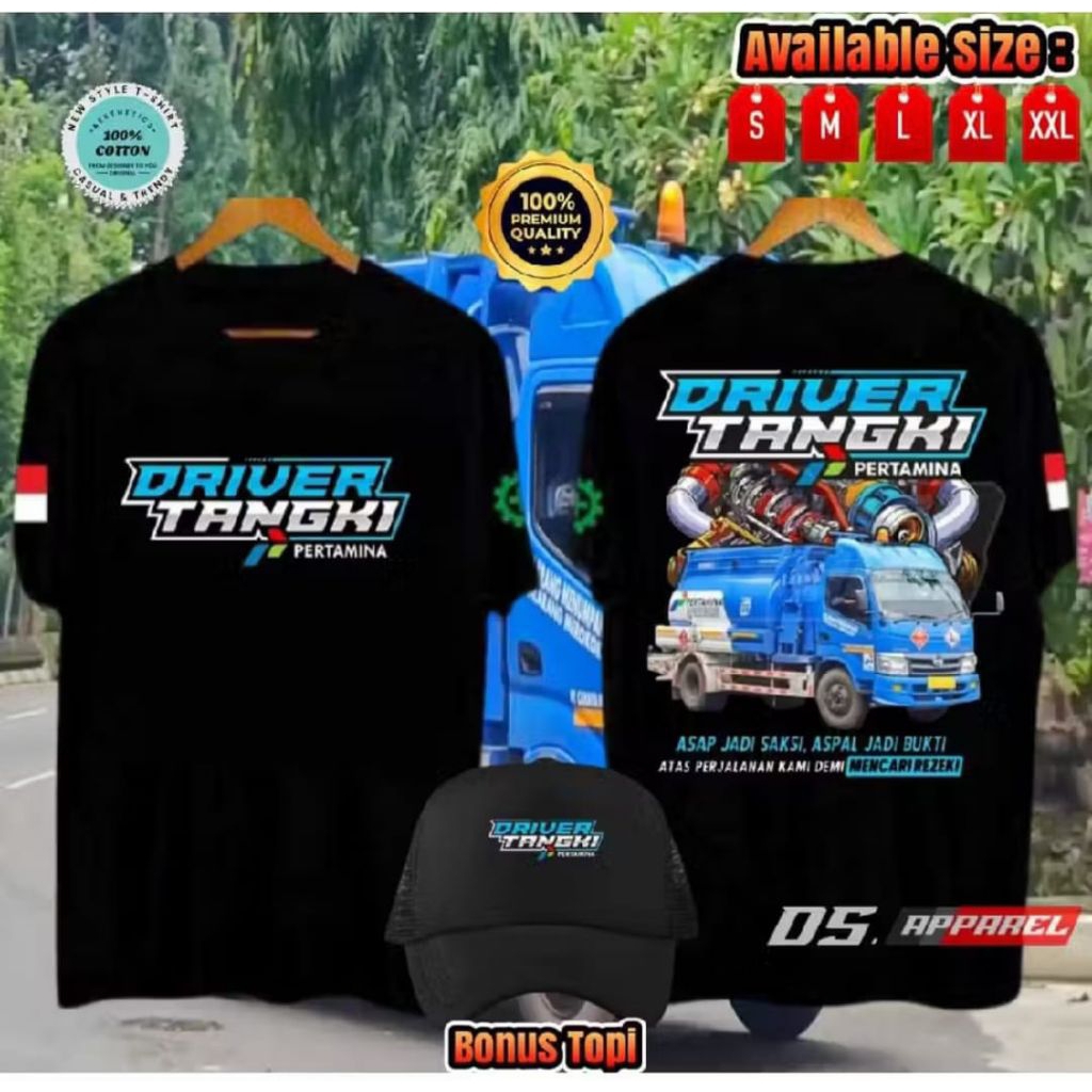 Kaos Driver Tangki Pertamina Bonus Topi Asap Jadi Saksi Aspal Jadi Bukti