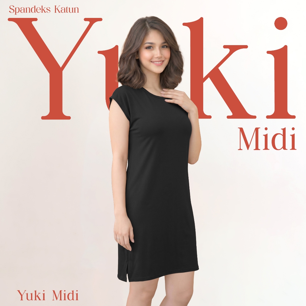 Yuki Midi Daster Midi Dress Wanita