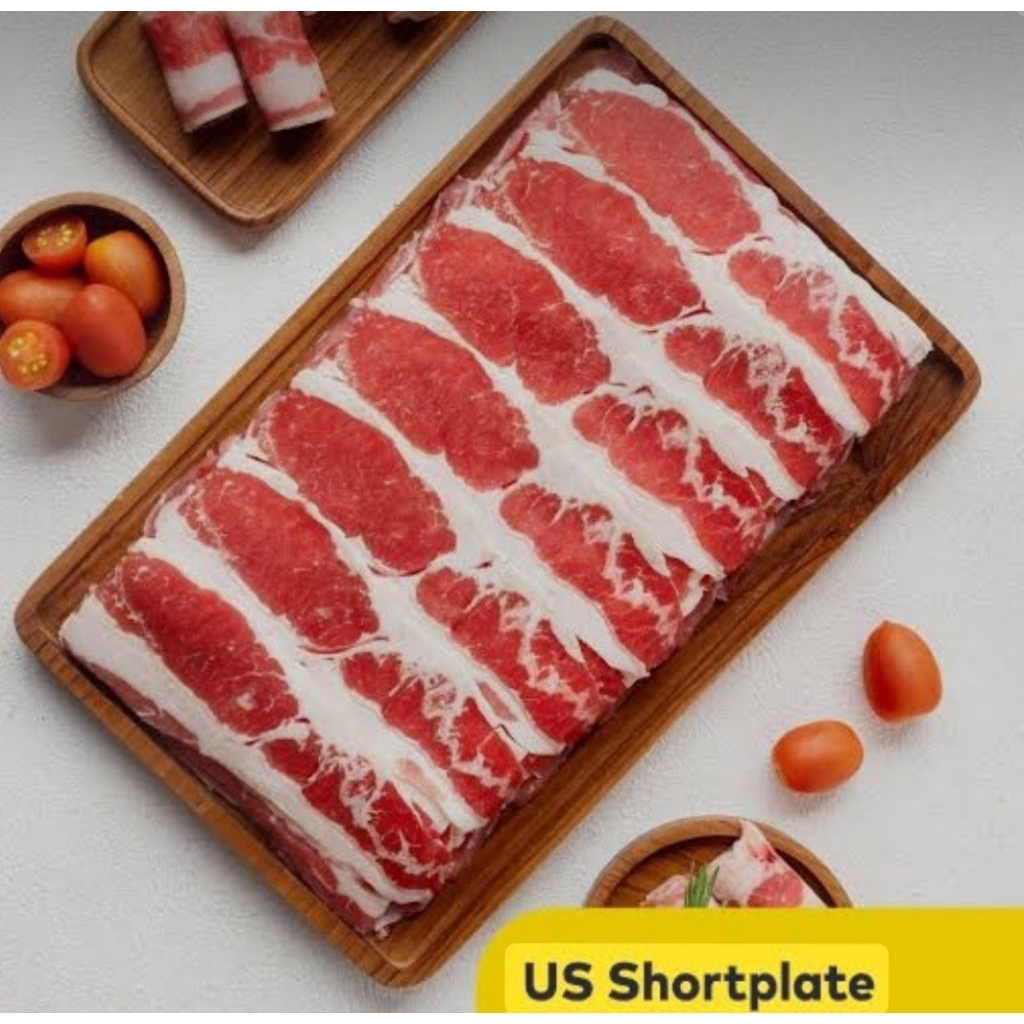 LARIS !! Beef Slice US Shortplate SWIFT Daging Slice ORIGINAL PREMIUM juicy yakiniku Shabu yoshinoya