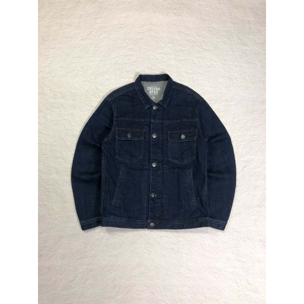 Spao indigo denim trucker jacket type 2