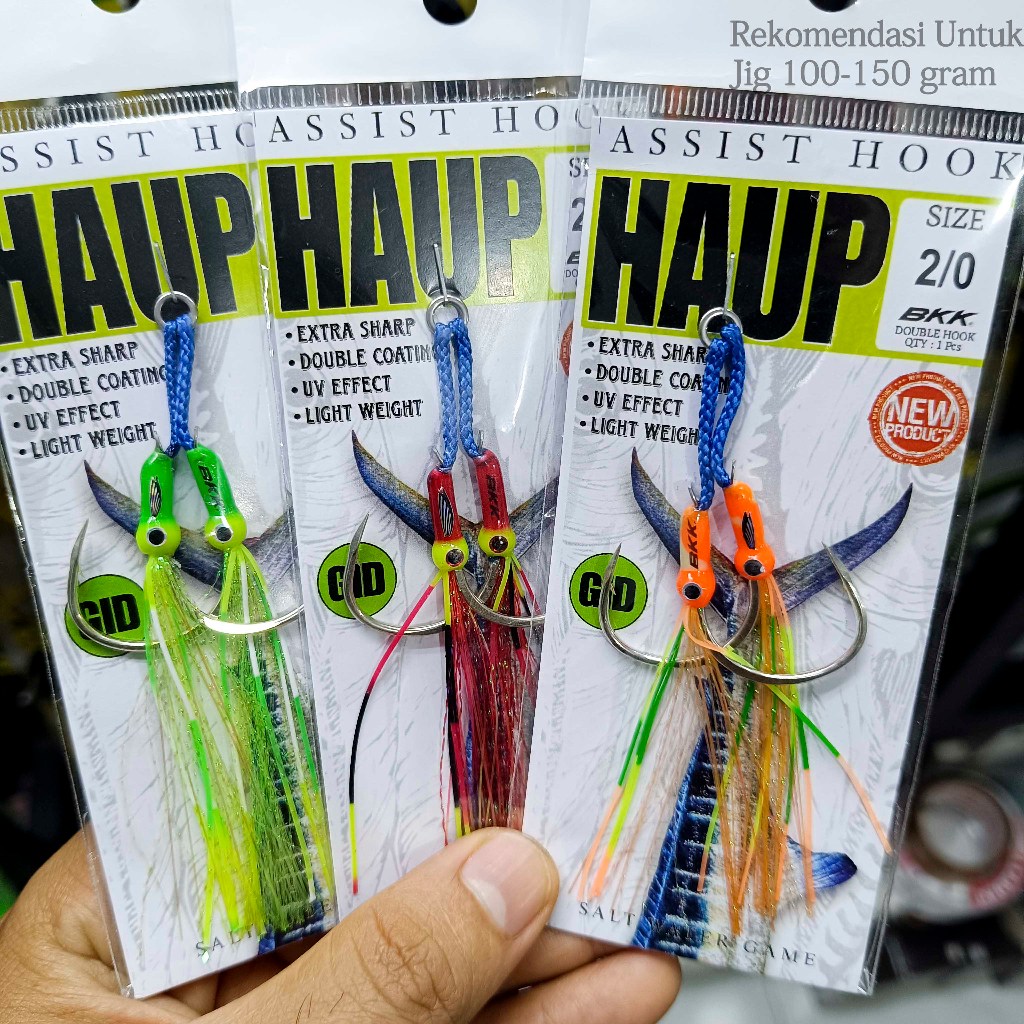 Assist Hook BKK 2/0 Rekomendasi Jig 100-150 gram - Kail Pancing Jigging