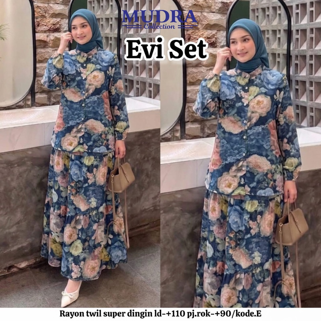 Evi Set Rok Rayon Premium by Mudra