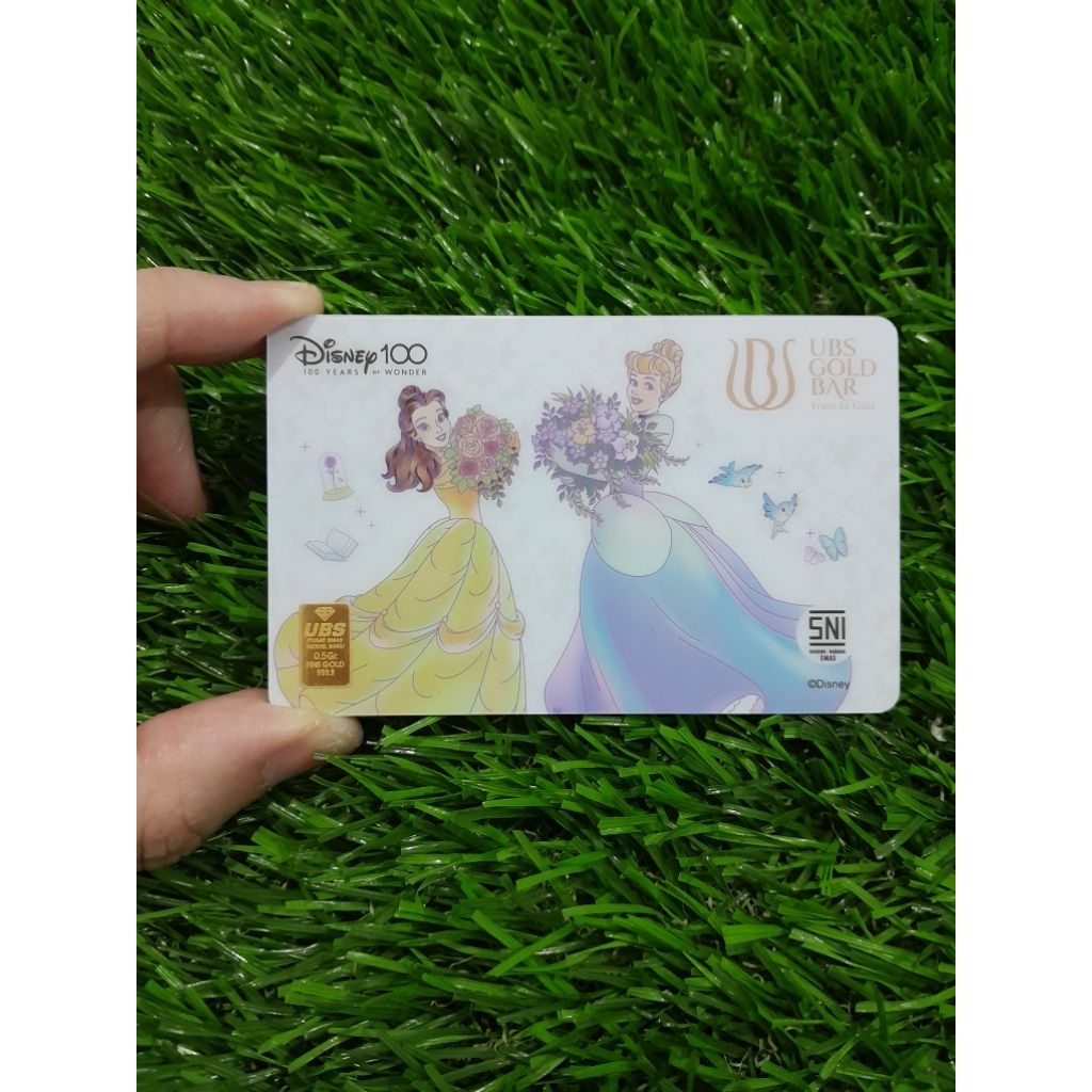 Logam mulia ubs 0.5 gram princess cinderella