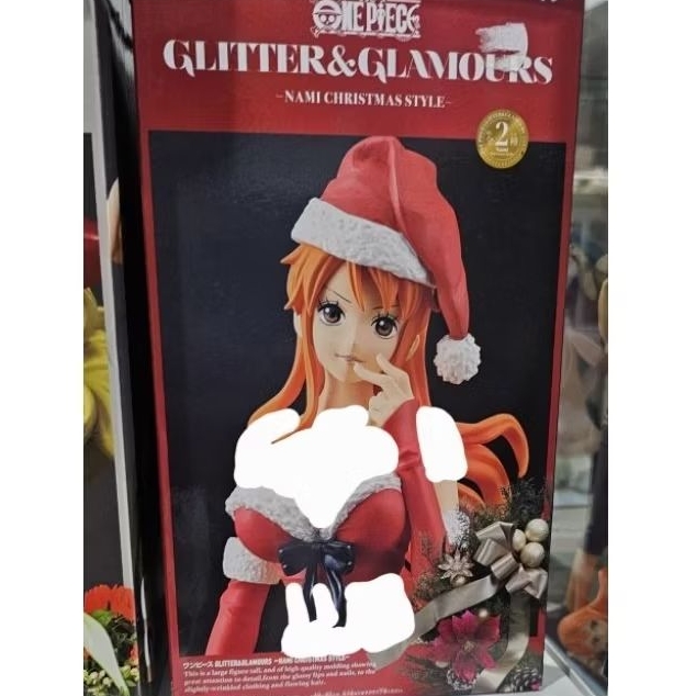 Glitter glamours nami christmas red one piece figure