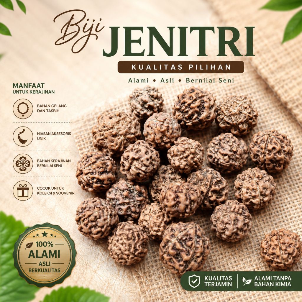 biji Jenitri ecer - buah Jenitri - buah Jenitri warna natural - kerajinan tangan buah Jenitri