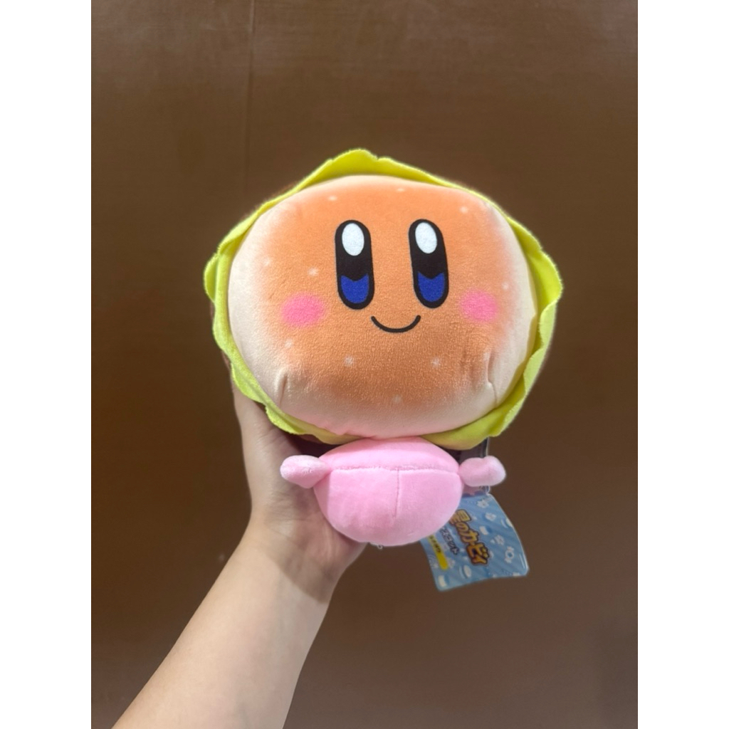 Boneka Karakter Kirby Burger size 20x13cm / Boneka Burger Kirby / Boneka Kirby Bentuk Burger / Bonek