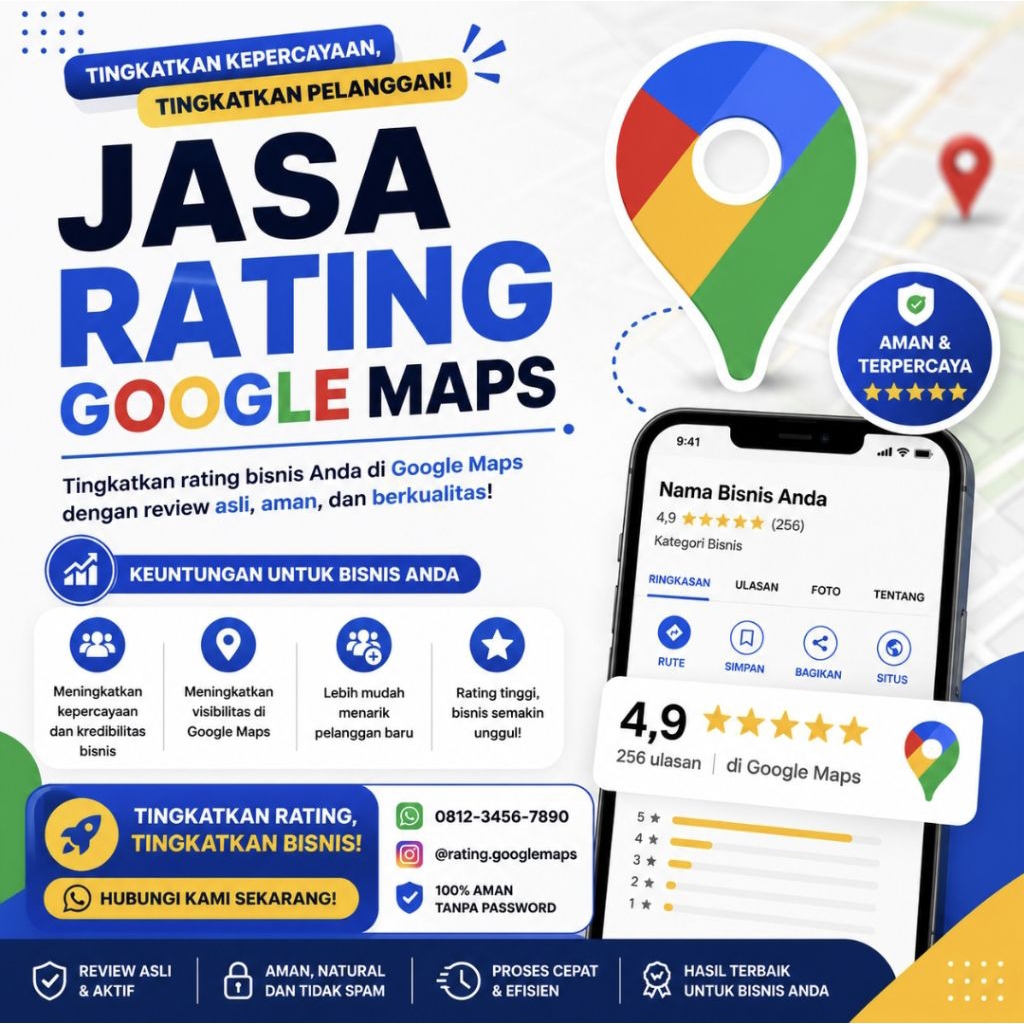 Voucher review google maps BERGARANSI