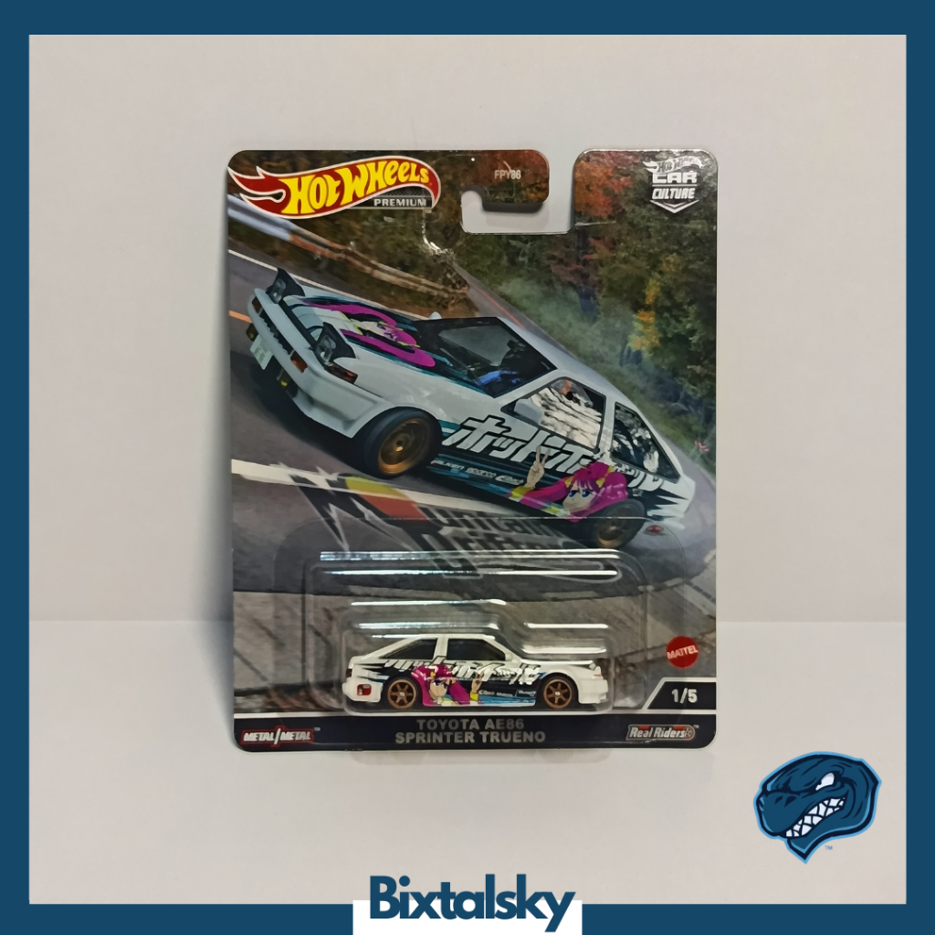(Free Protector) Hot Wheels Premium Toyota AE86 Sprinter Trueno Mountain Drifters