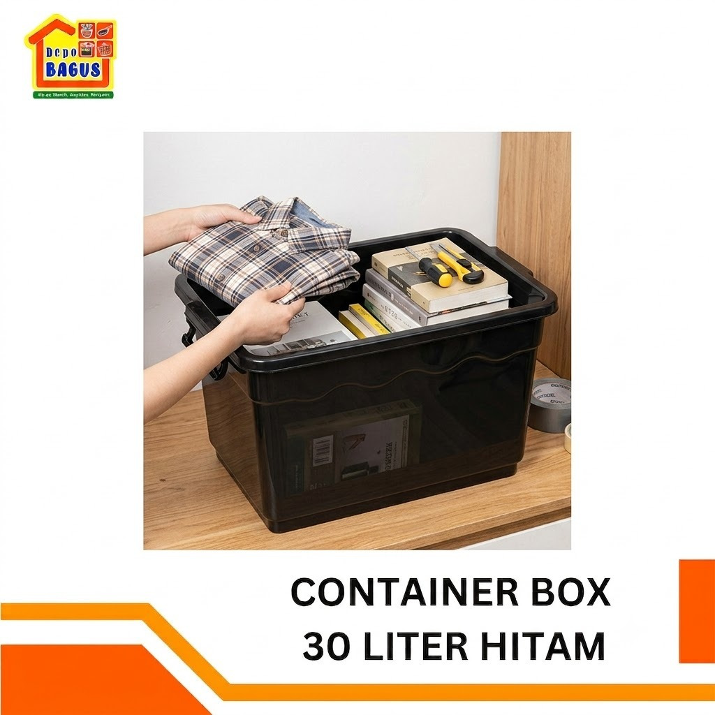 Kontainer Container Box Kotak Tempat Penyimpanan Plastik Kecil 30 Litert