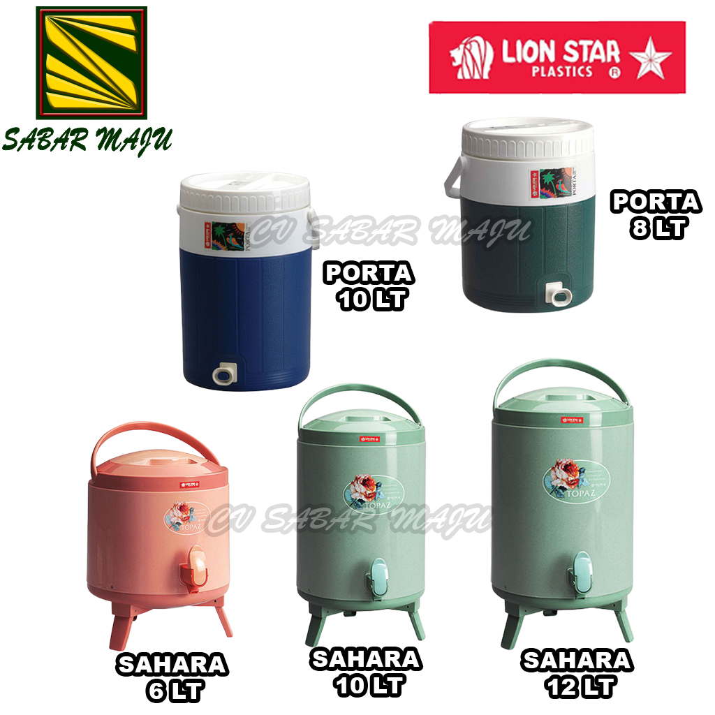 Lionstar Tempat Minum/ Dispenser /Drink Jar 6 Liter, 8 Liter, 10 Liter & 12 Liter