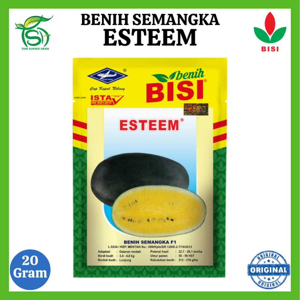 Benih Semangka Inul ESTEEM - 20 Gram - Bibit BISI F1