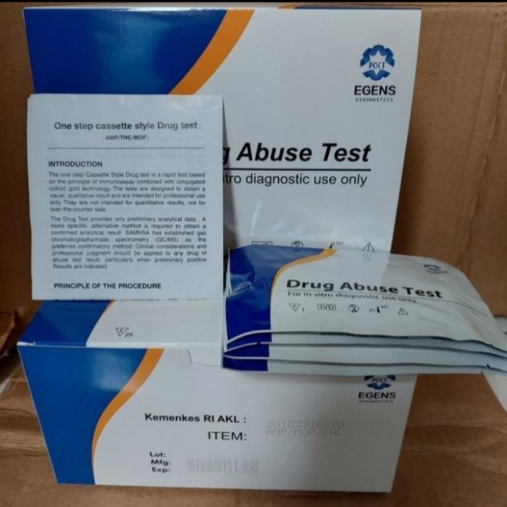 Drug Abuse Test Egens 7 Parameter K2 25Pcs