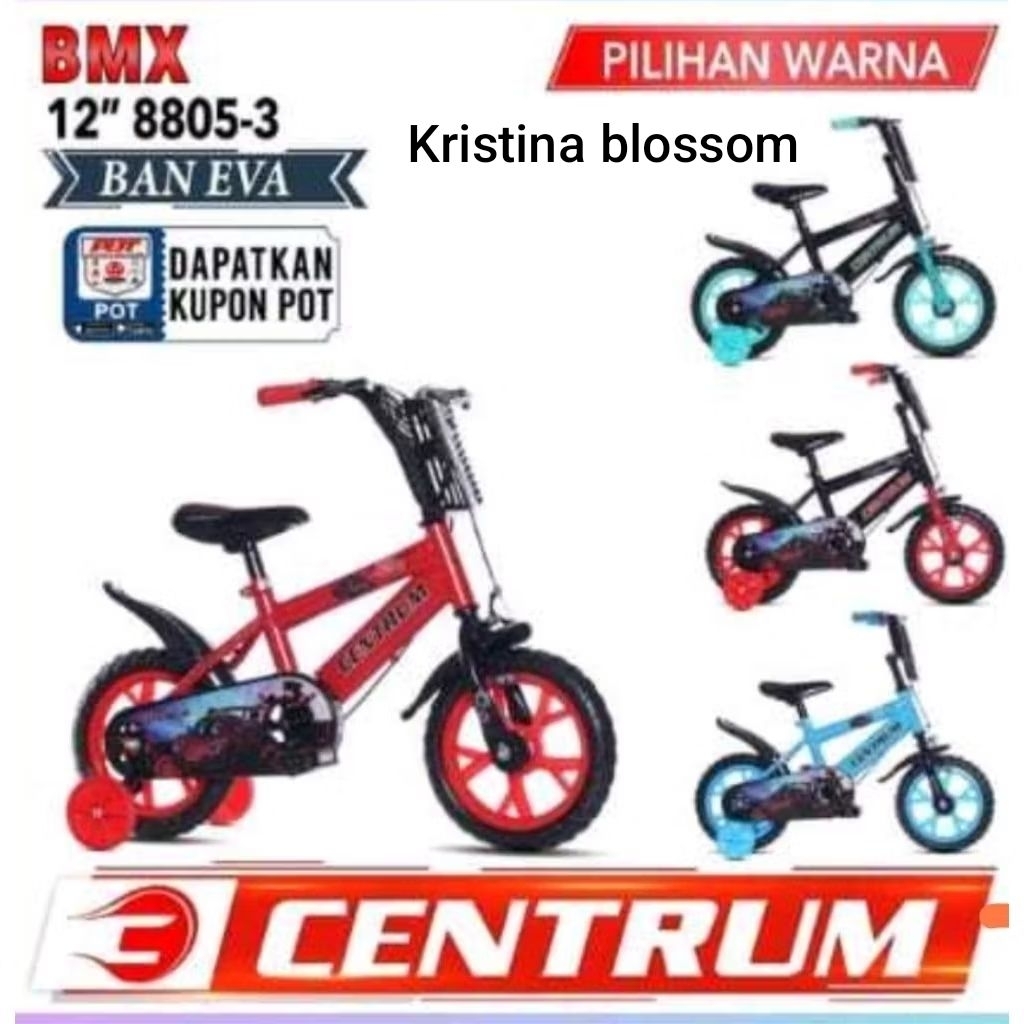 Sepeda BMX 12 inch laki ban eva polos