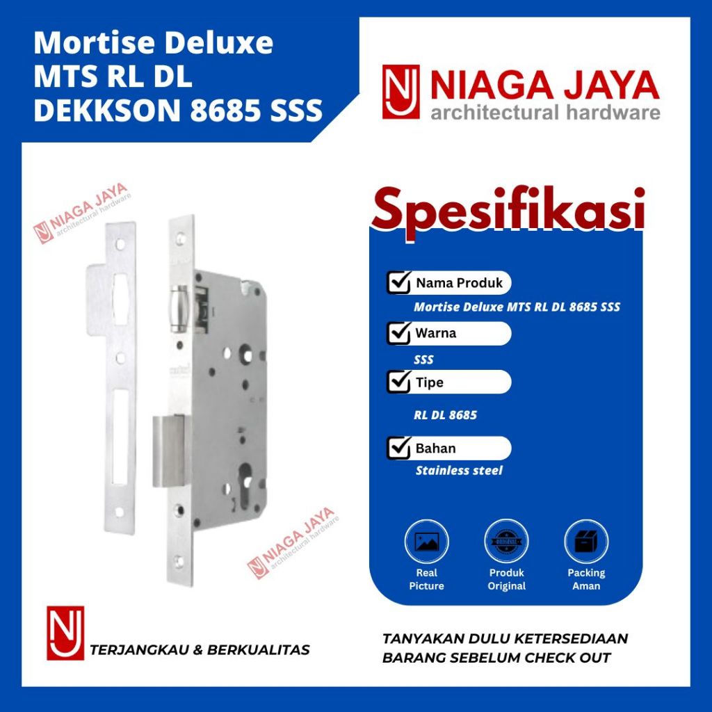 Mortise lock Dekkson MTS RL DL 8685 SSS