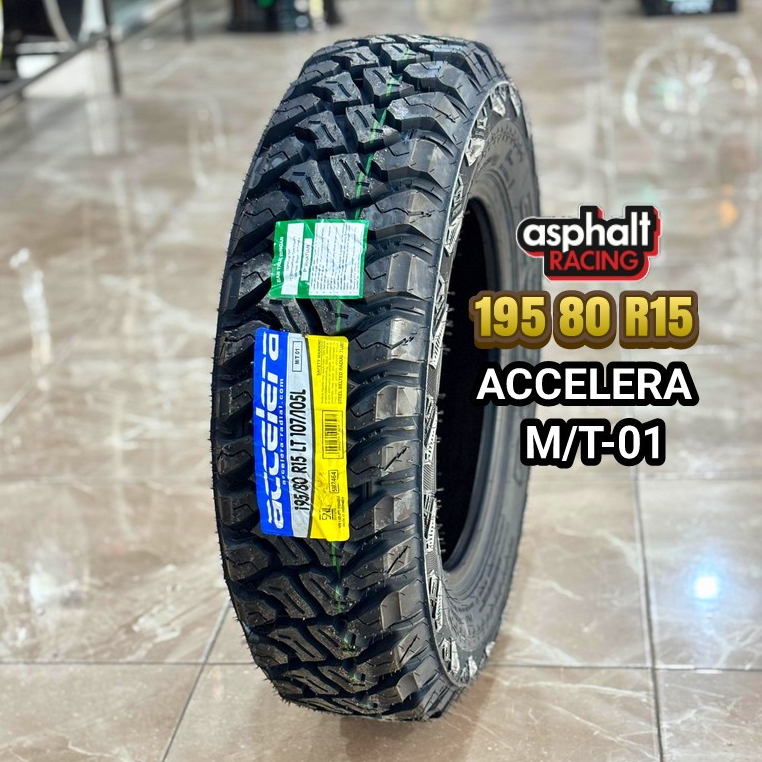 Ban Mobil Semi Offroad Ukuran 195 80 R15 Merek Accelera M/T-01 Ban Mobil Tubles R15 195/80