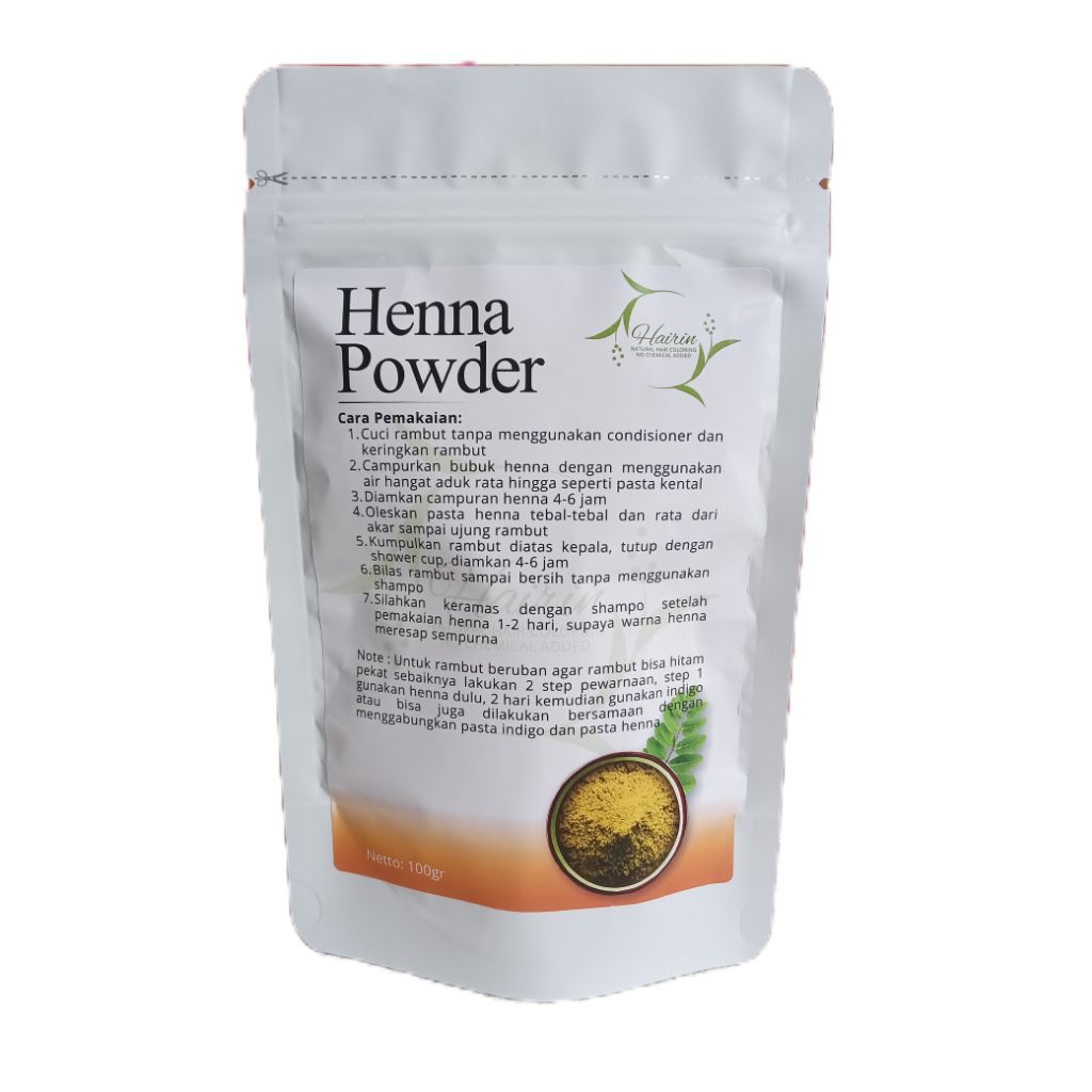 Henna Powder ( pewarna rambut beruban dengan bahan alami)