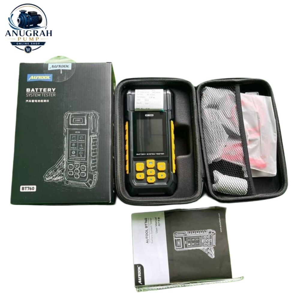 AUTOOL BT760 Alat Tester Test Aki Mobil Motor + Printer Thermal