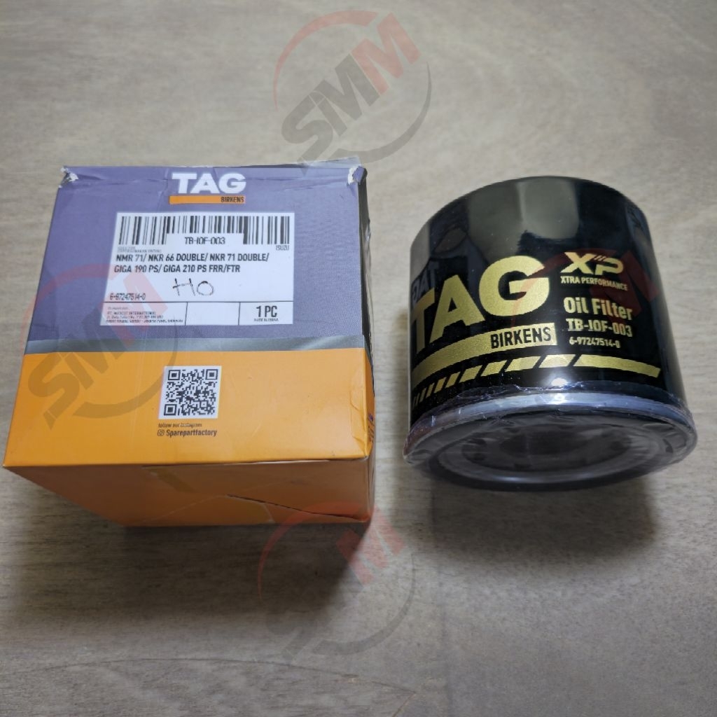 TAG FILTER OLI NMR71/NKR66 DUOBLE/NKR71 DUOBLE 6-9247514-0 TB-IOF-003