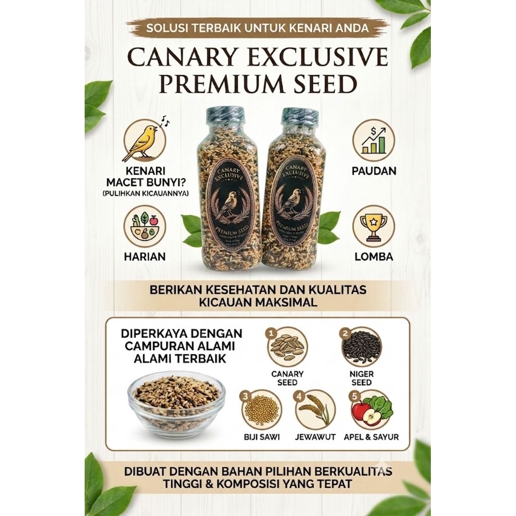 CANARY EXCLUSIVE PAKAN KENARI MILET KENARI