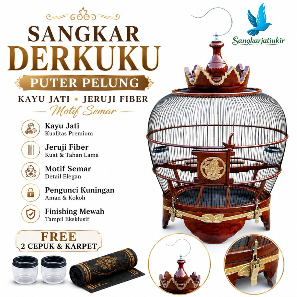 Sangkar Derkuku kandang Puter Sangkar Burung