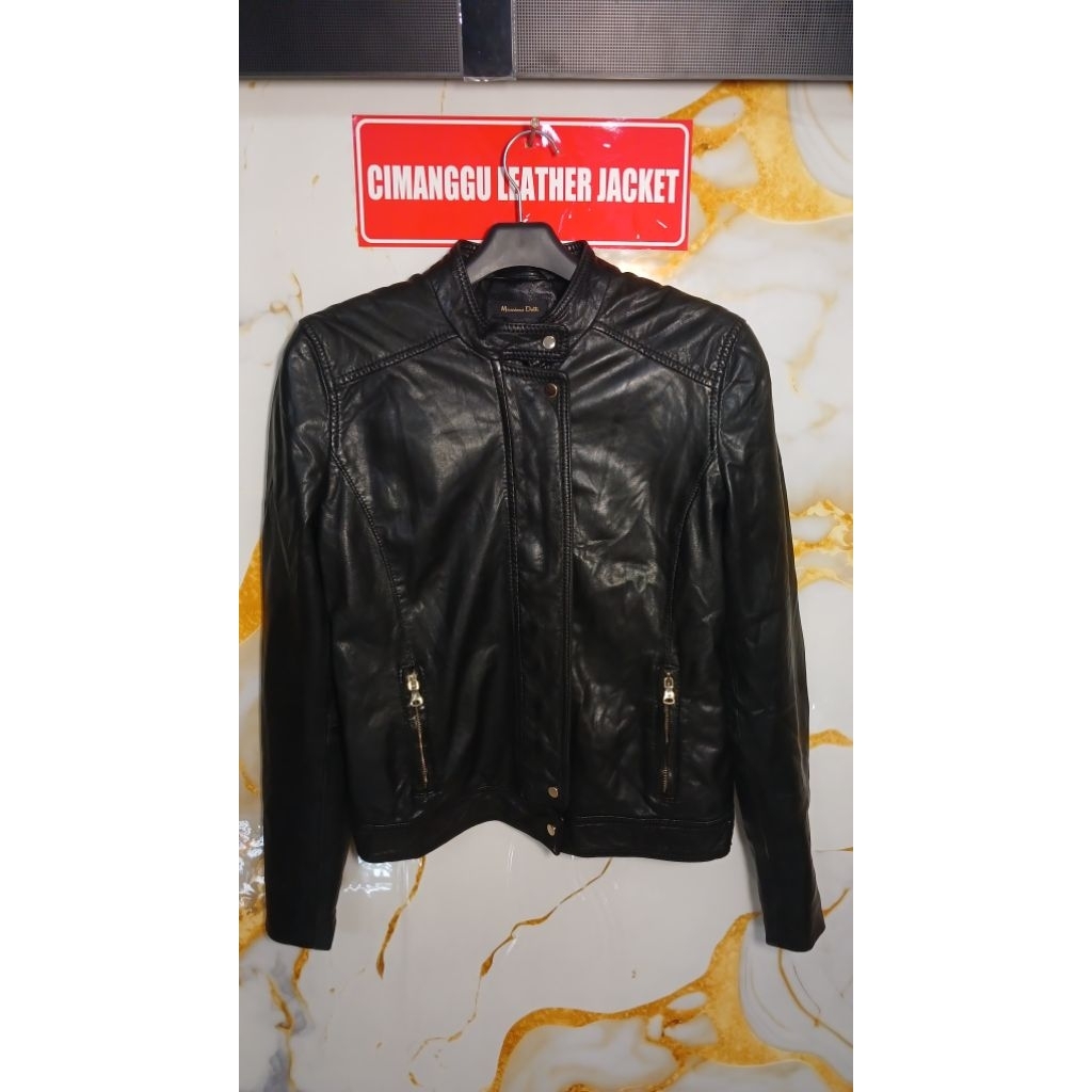 jaket kulit massimo dutti M
