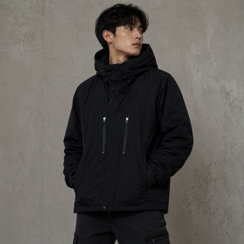 Jaket gelembung IGNIO hoodie size setara M