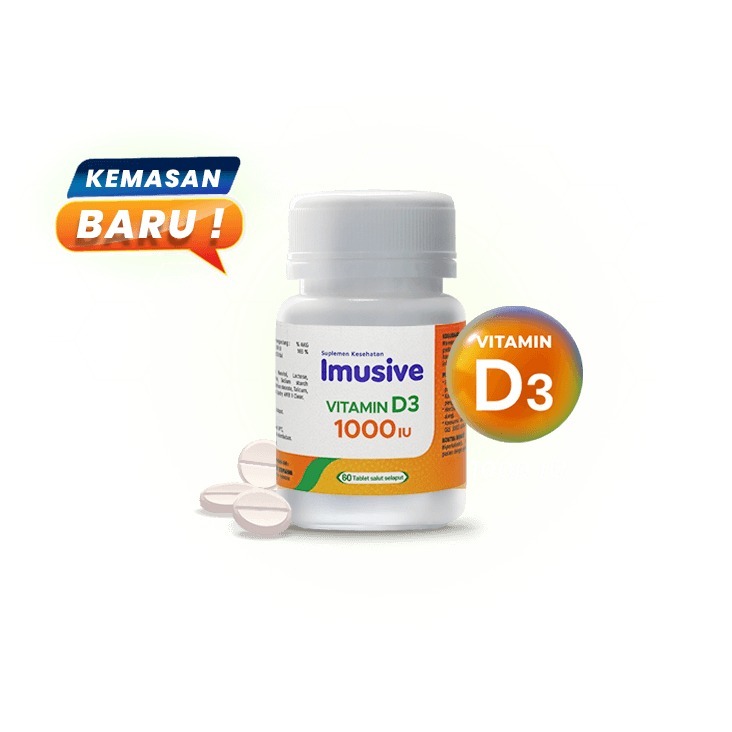 Imusive Vitamin D3 1000 IU 60 Tab / Vitamin D3 1000 IU