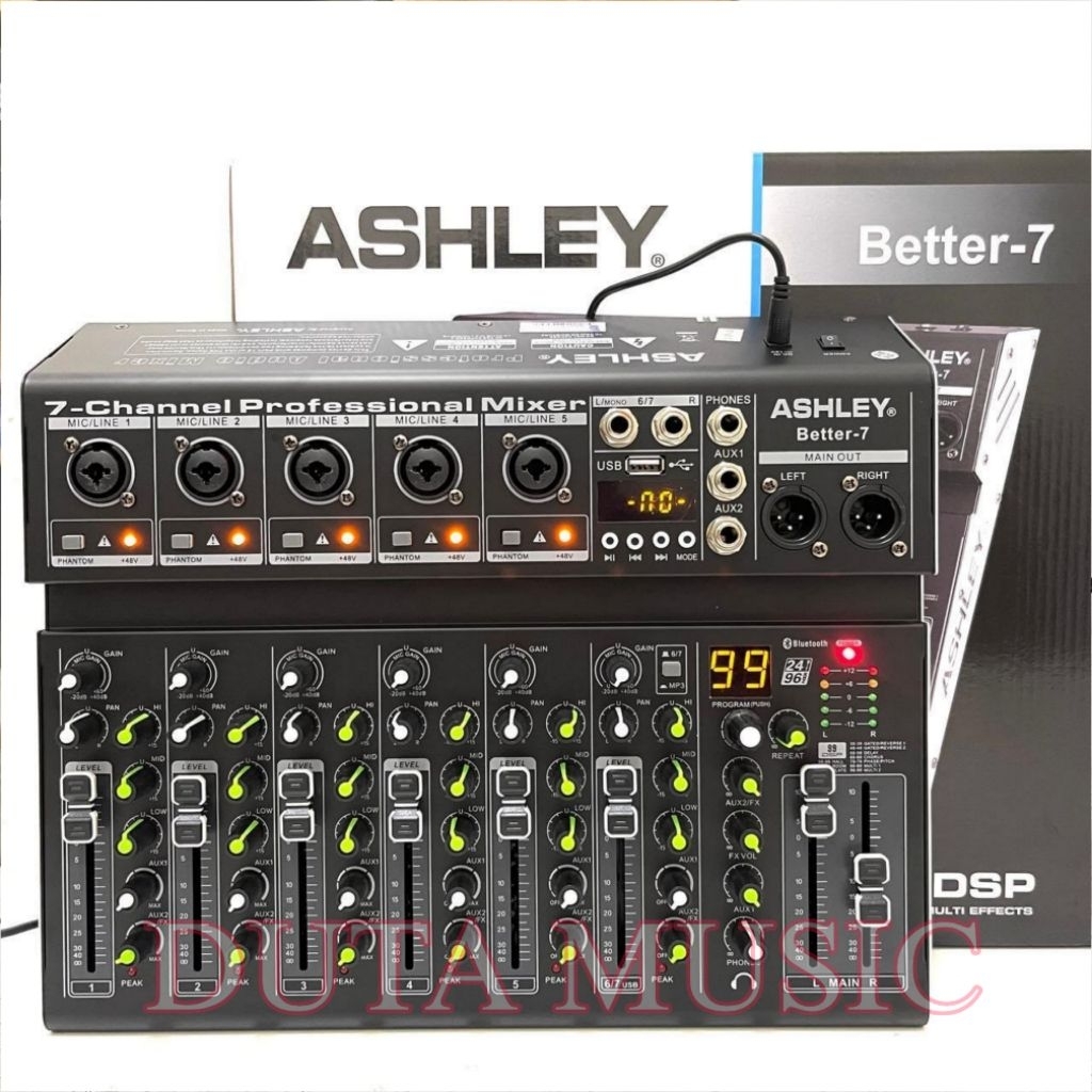 Mixer Ashley Better 7 Original 7 Channel USB - Ashley Better-7