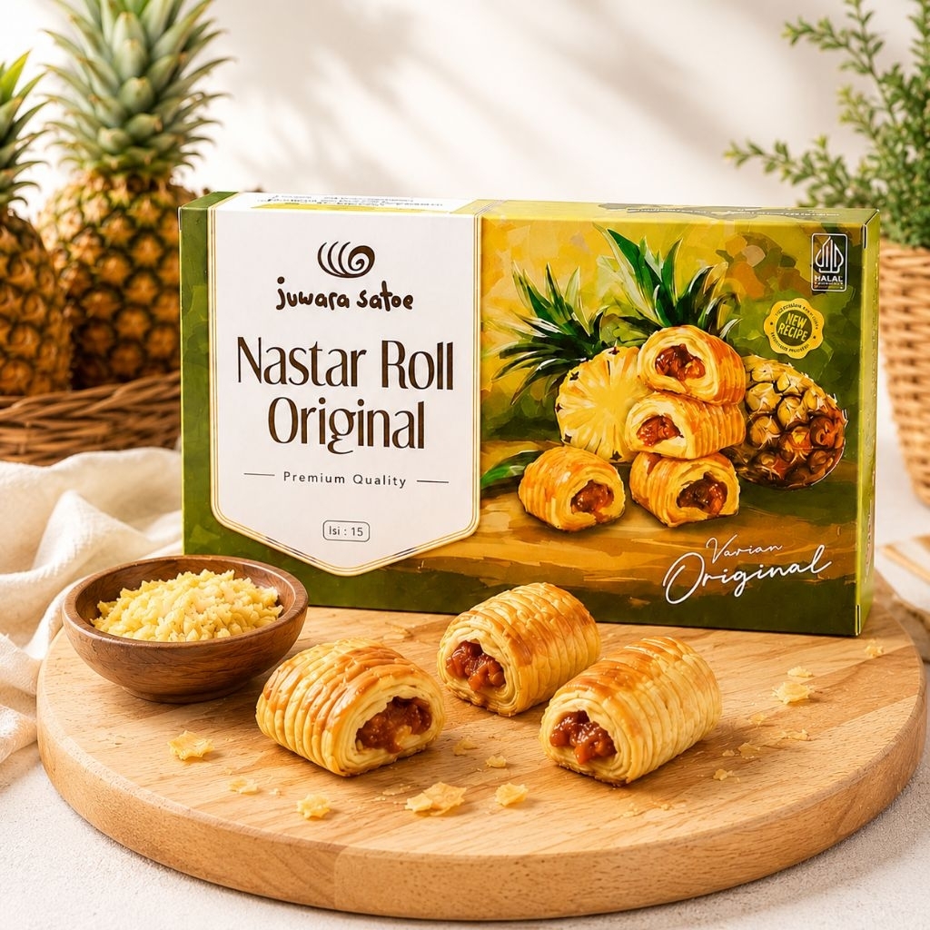 Nastar Roll Isi 15 Premium Juwara Satoe | Oleh-Oleh Jogja Juwara Satoe