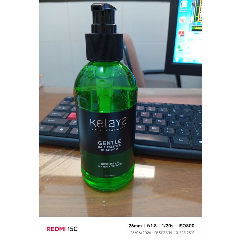 KELAYA GENTLE HAIR ESSENCE SHAMPO ROSEMARY & GINSENG EXTRACT 250ML