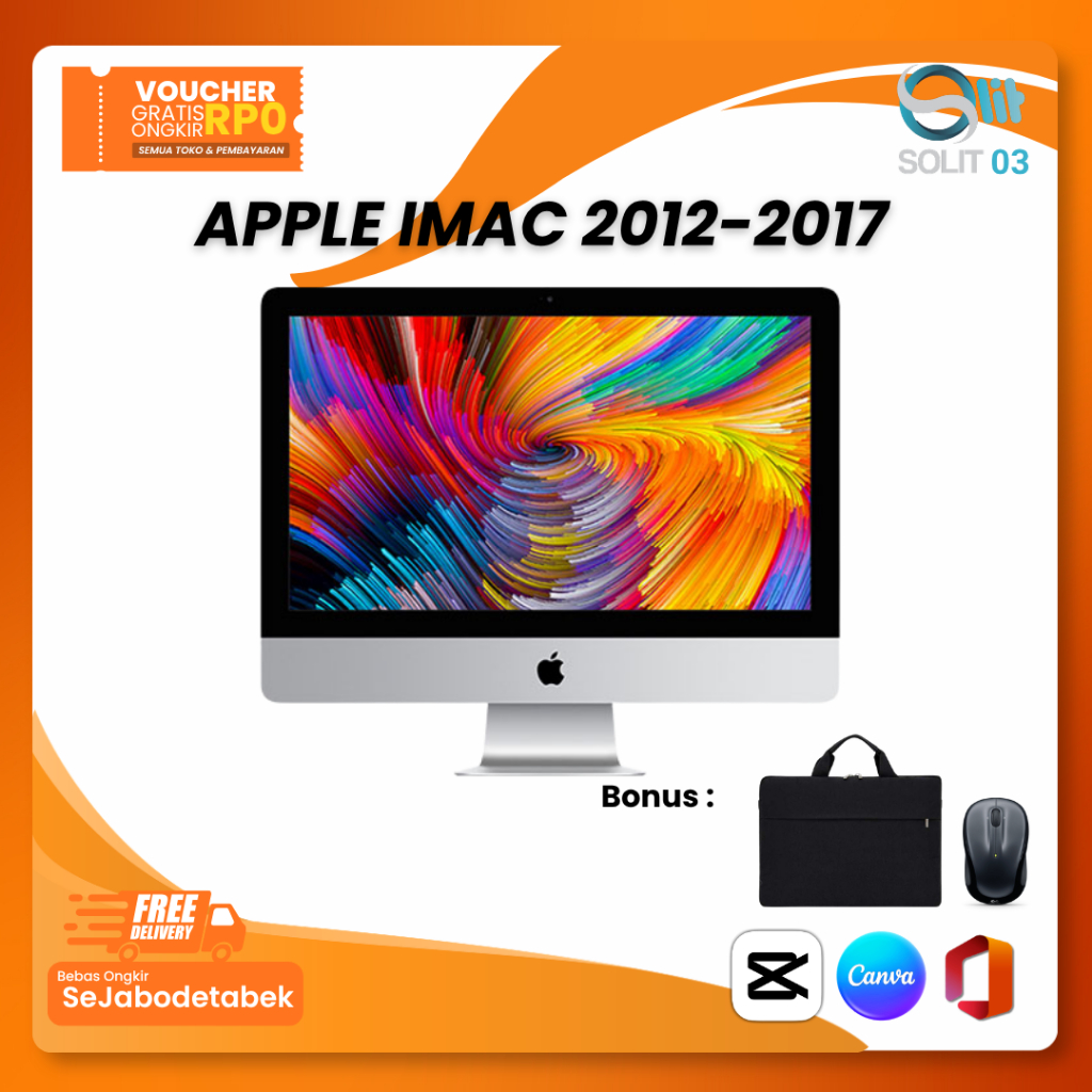 Apple iMac Second Original Mulus 2012 2013 2014 2017 All in One PC 21.5 27 Inch Core i5 i7 RAM 8GB 1