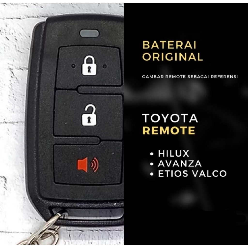 Baterai Remote Mobil Toyota Etios Valco Hilux Avanza