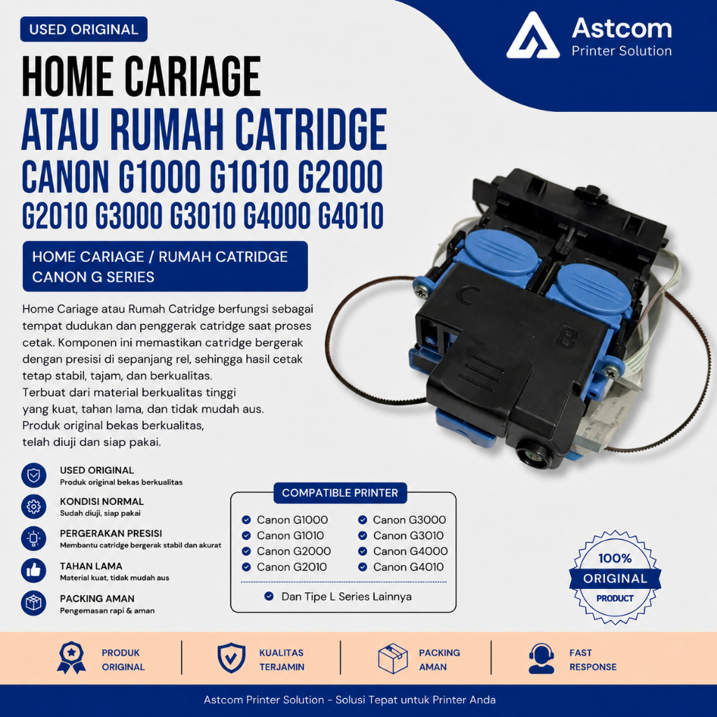 Home Carriage Canon G1000 G1010 G2000 G2010 G3000 G3010 G4000 G4010 Original Bekas | Rumah Cartridge