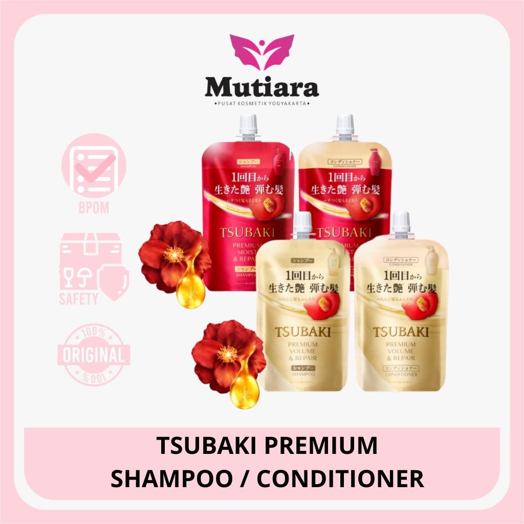 TSUBAKI PREMIUM SHAMPOO / CONDITIONER 100ML