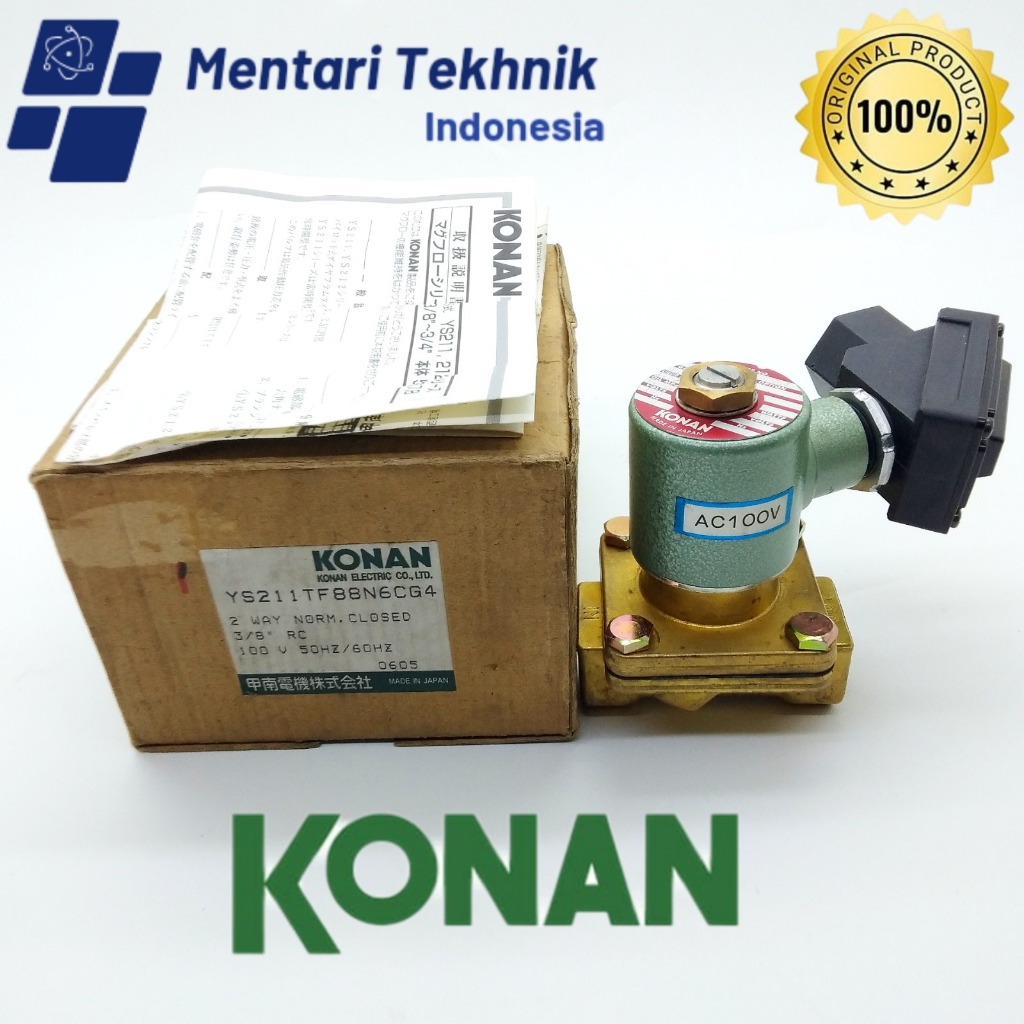 YS211TF88N6CG4 KONAN Solenoid Valve 2 Way 3/8'' 110V Normally Closed