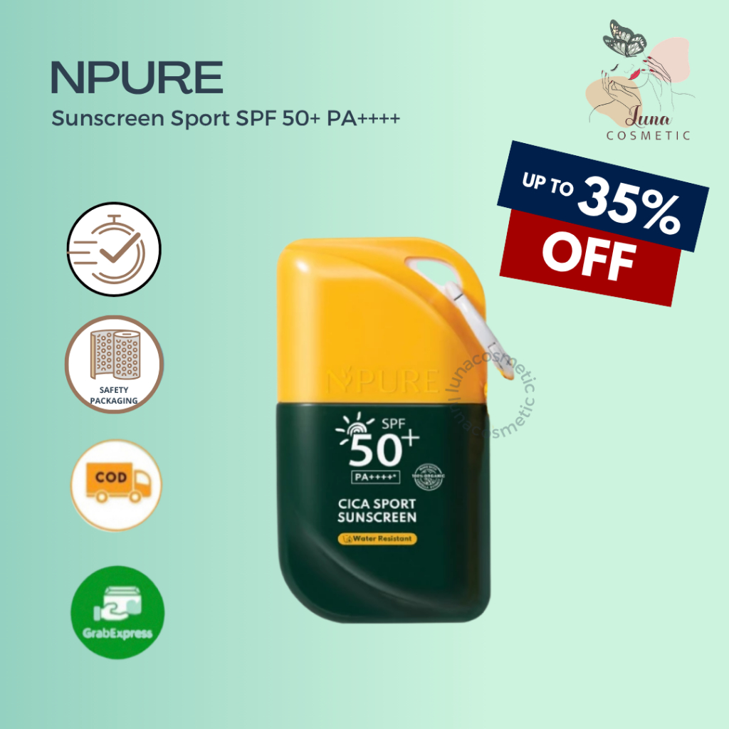 NPURE Sunscreen Sport SPF 50+ PA++++ Sunscreen UVA/UVB Protection - Sunscreen Npure