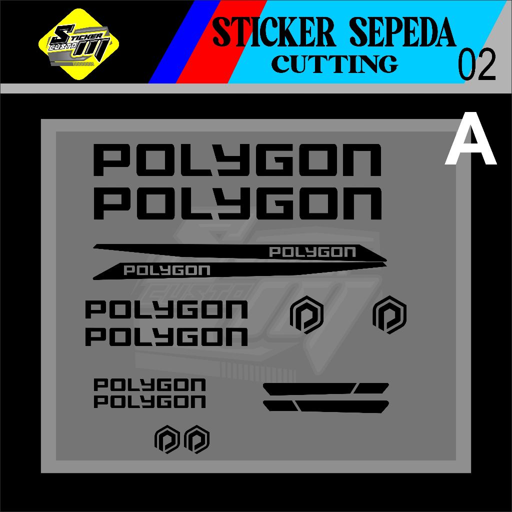 STICKER SEPEDA POLYGON Accesories sticker cutting seoeda dsgn 02