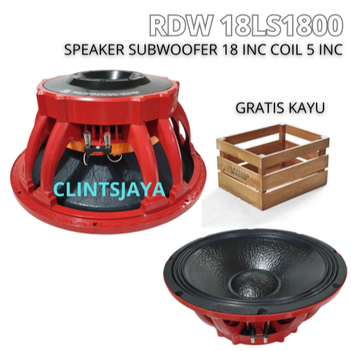 Speaker Komponen RDW 18 LS 1800 / 18 LS1800 - 18 inch
