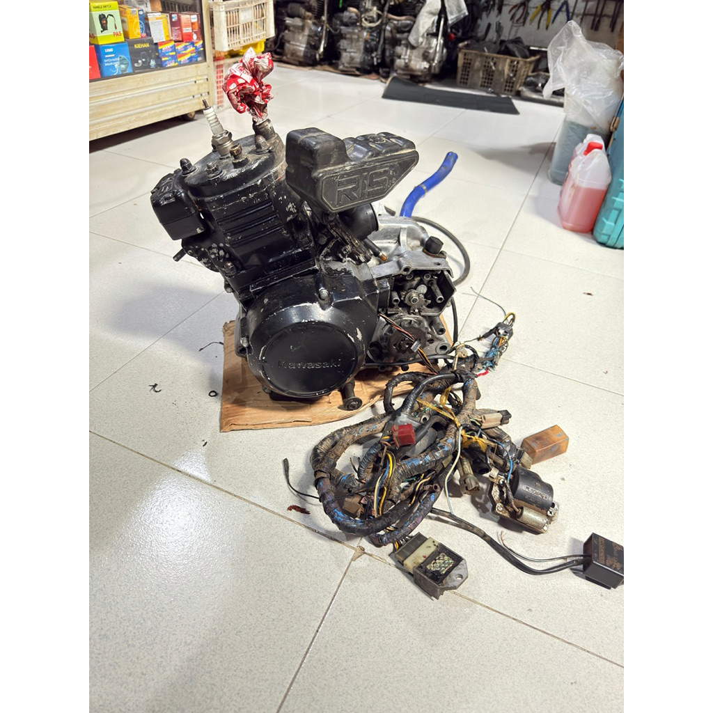 Mesin engine set ninja r old ninja kis