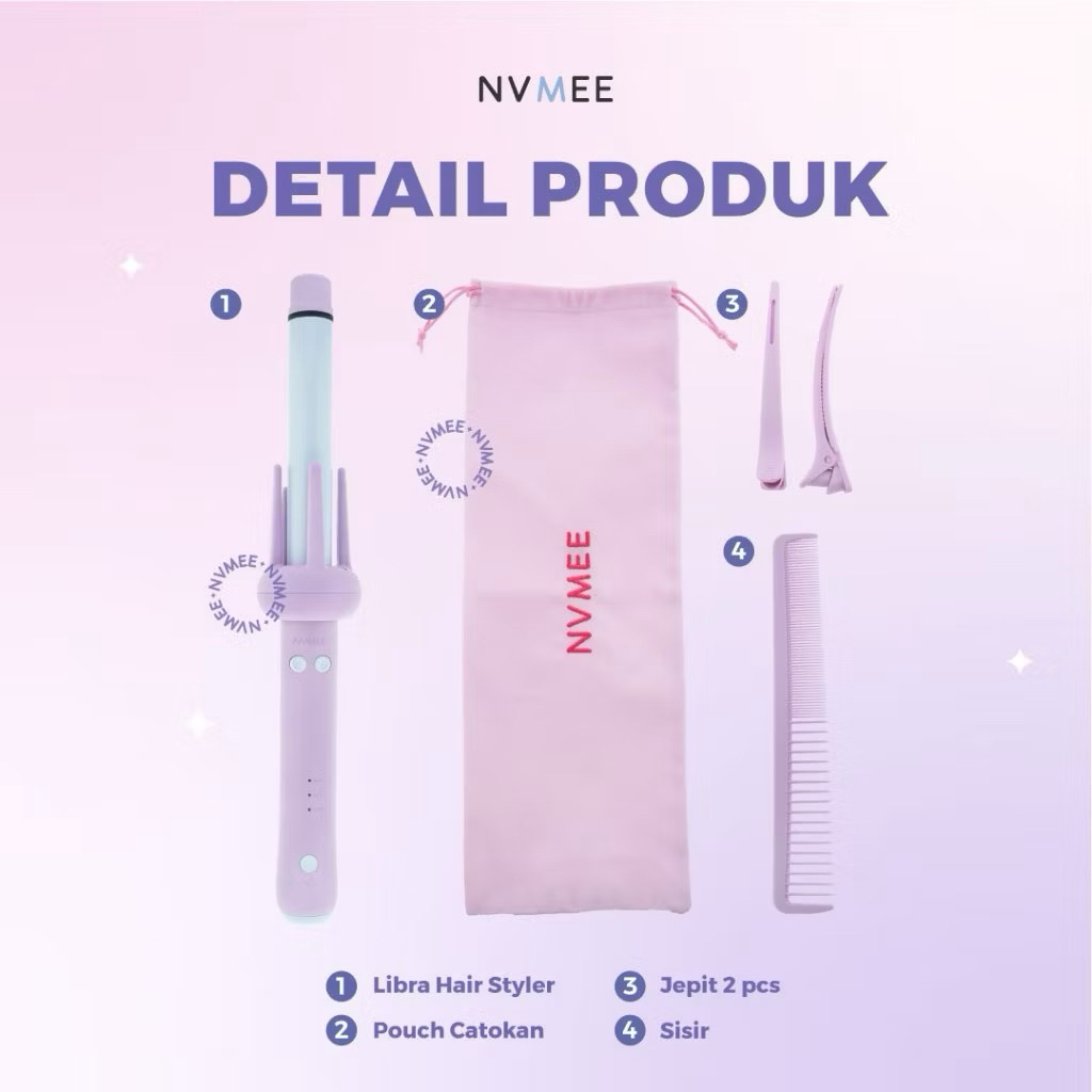 NVMEE - Libra Hair Styler 2.0 | Catokan Keriting Otomatis