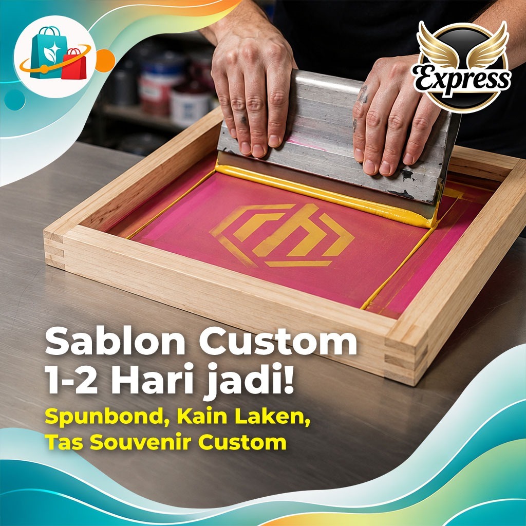 JASA EXPRESS 1-2 Hari jadi Sablon Tambahan Semua Jenis Tas Spunbond / Kain / Laken CUSTOM