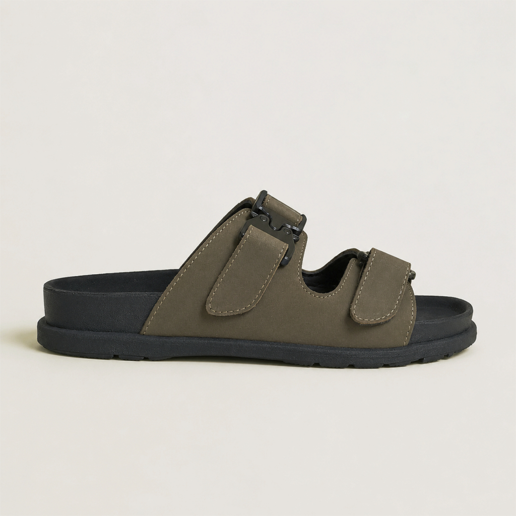 Jull Studio Agadir - Moss Nubuck Leather | Sandal Selop Kulit Asli Nyaman Pria Original