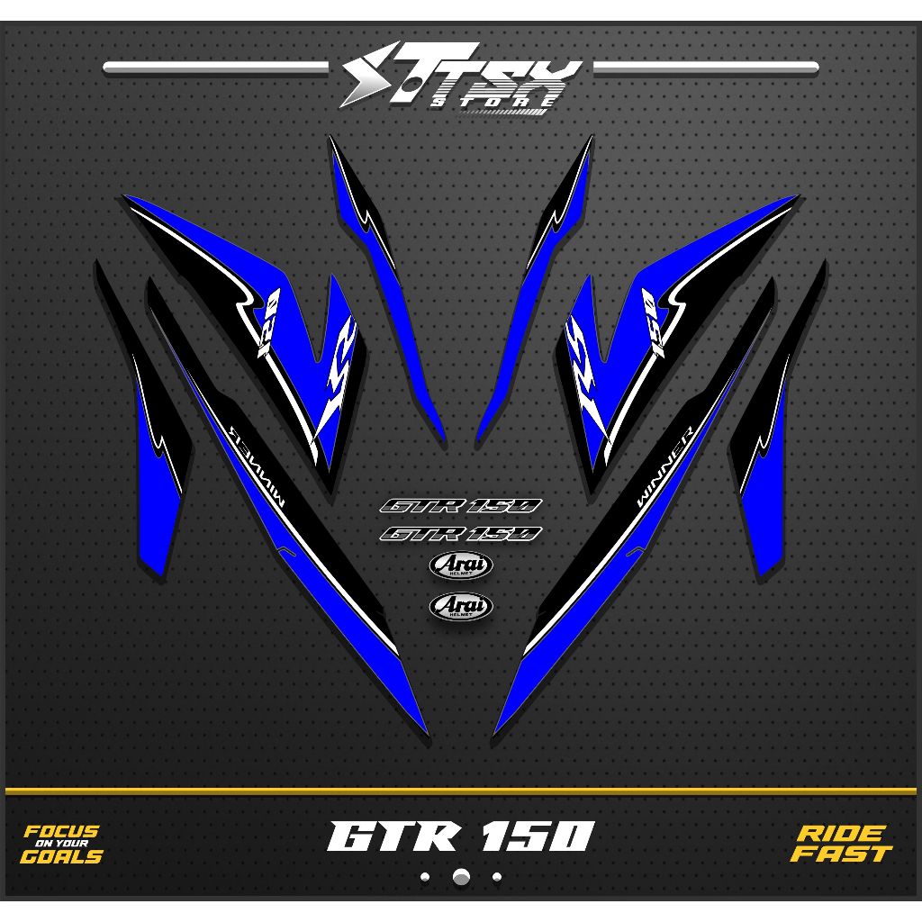STRIPING SUPRA GTR 150/VARIASI STIKER GTR150