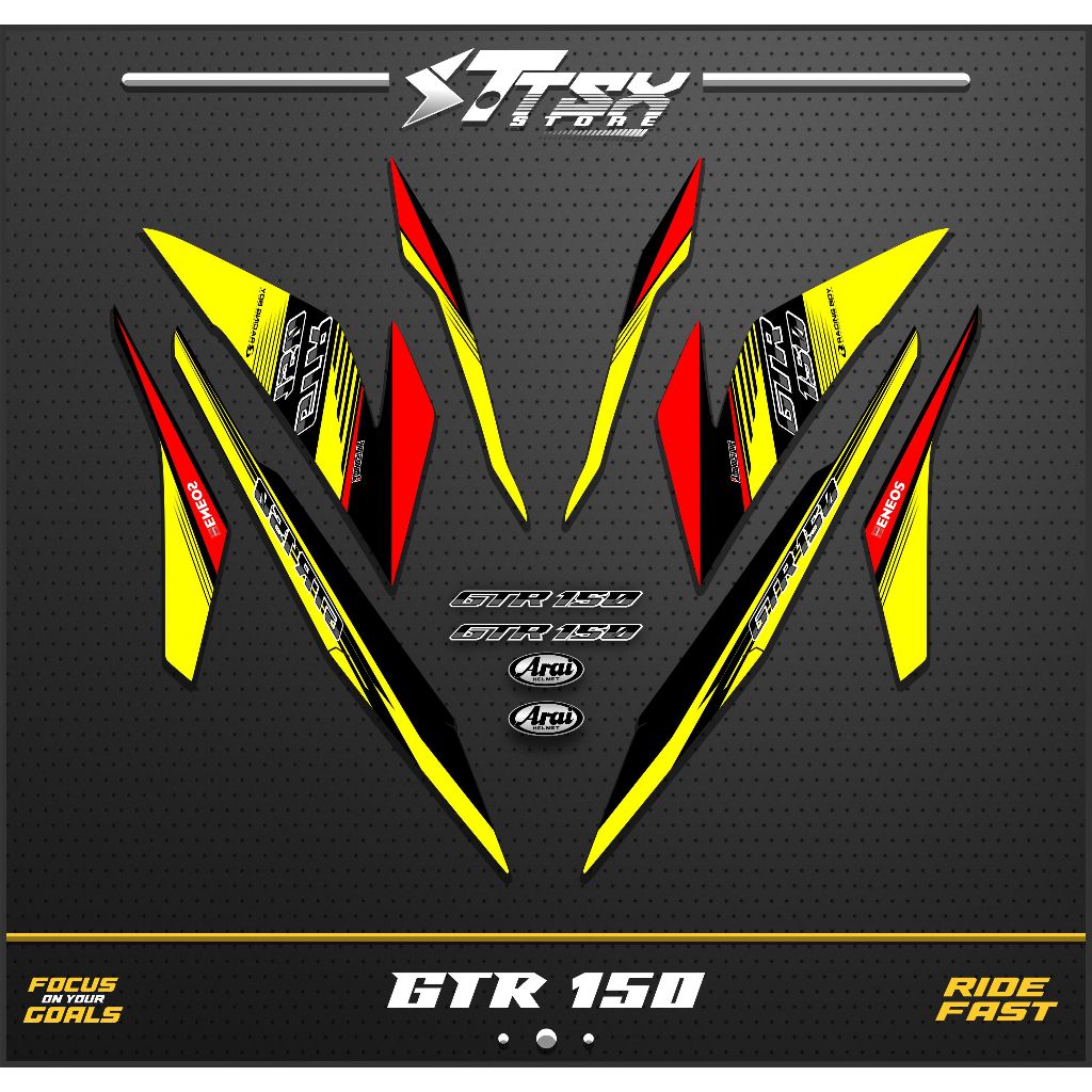 STRIPING SUPRA GTR150/VARIASI STIKER GTR150 GRAFIS