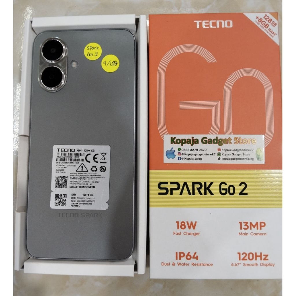 Tecno Spark Go2 4/128 second fullset