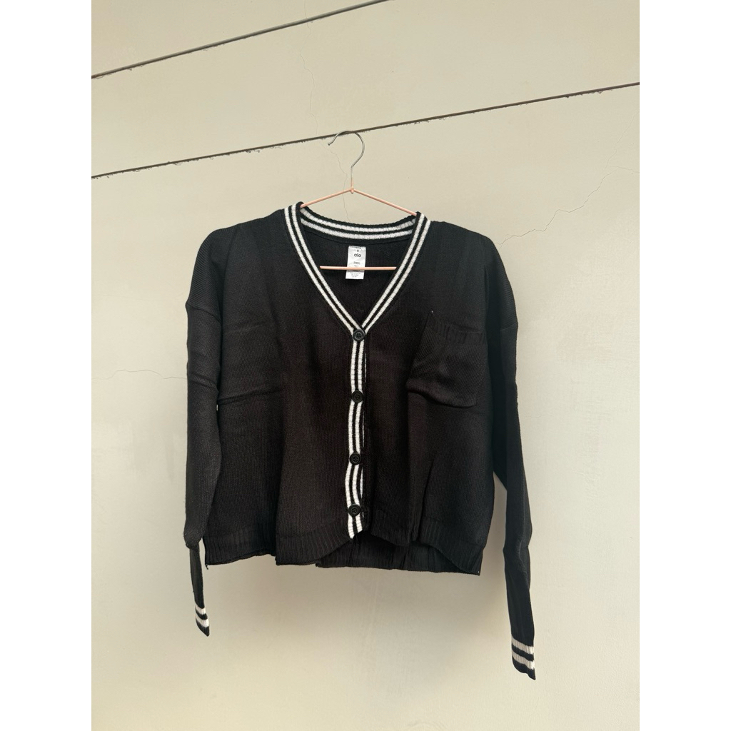 PRELOVED ALO TENNIS SWEATER KNIT CARDI