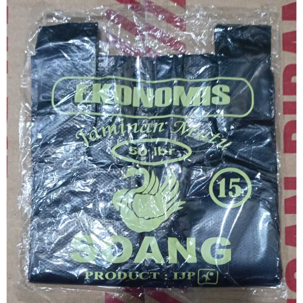 [50pcs] Kantong Plastik Kresek Hitam Ekonomis isi 50 Lembar | Plastik Kresek Hitam | Kantong Plastik