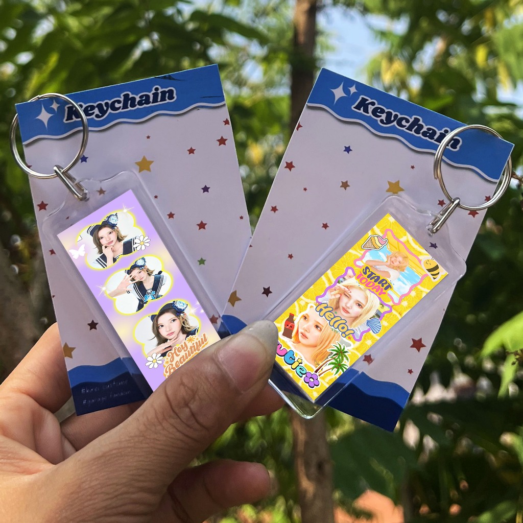 Keychain Photostrip Jiwoo Hearts2Hearts   - Ganci idol kpop - Gantungan Kunci -  Jiwoo Hearts2hearts