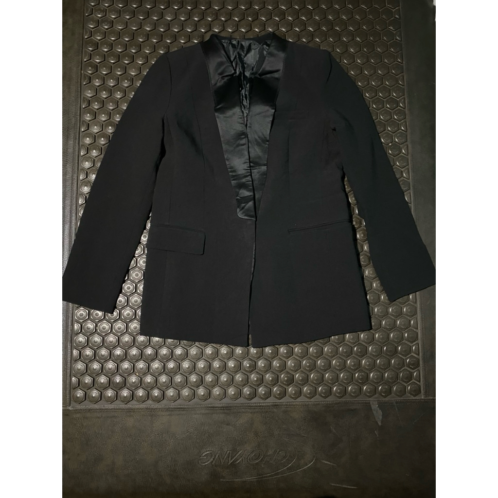 OUTER BLAZER JAS KIMONO ZIO HITAM MEWAH BRANDED