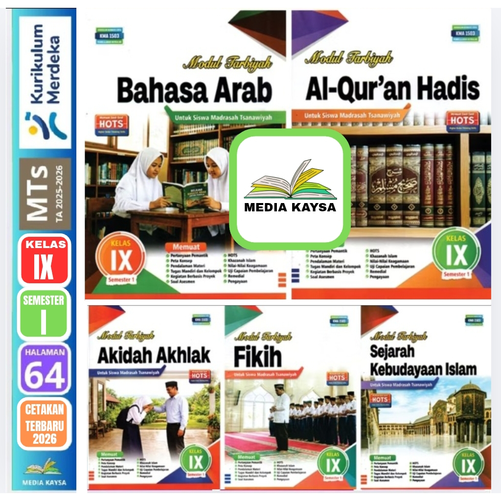 LKS Tarbiyah SMP/ MTs Kelas 9 Semester 1 & 2 Kurikulum Merdeka CV Arya Duta